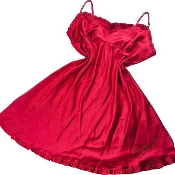 2000S VTG VS ANGELS SWAROVSKI BABYDOLL SLIP DRESS - Picture 4 of 6